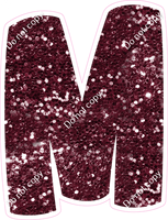 BBT 18" Individuals - Burgundy Sparkle M