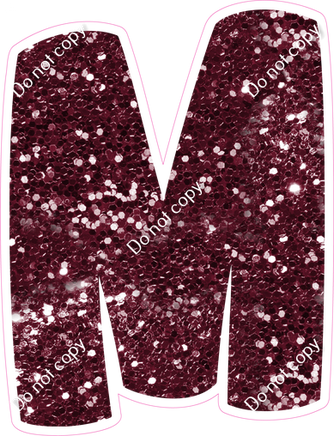 BBT 18" Individuals - Burgundy Sparkle M