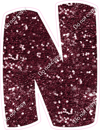 BBT 18" Individuals - Burgundy Sparkle N