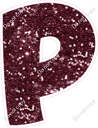 BBT 18" Individuals - Burgundy Sparkle P