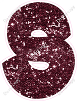 BBT 18" Individuals - Burgundy Sparkle S