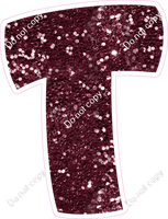 BBT 18" Individuals - Burgundy Sparkle T