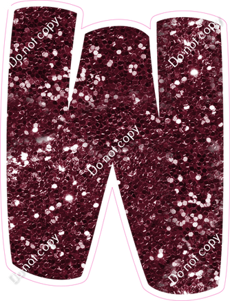 BBT 18" Individuals - Burgundy Sparkle W