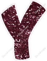 BBT 18" Individuals - Burgundy Sparkle Y