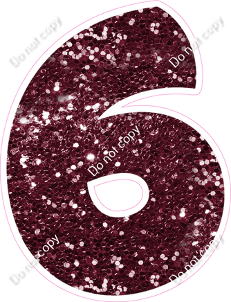 BBT 18" Individuals - Burgundy Sparkle 6