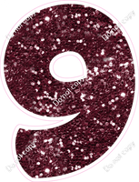 BBT 18" Individuals - Burgundy Sparkle 9