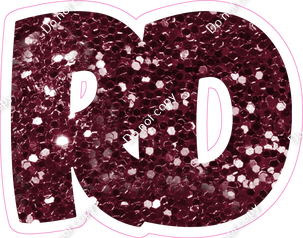 BBT 18" Individuals - Burgundy Sparkle RD