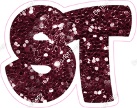 BBT 18" Individuals - Burgundy Sparkle ST