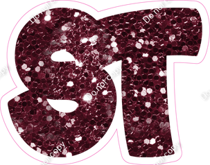 BBT 18" Individuals - Burgundy Sparkle ST