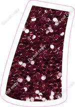 BBT 18" Individuals - Burgundy Sparkle Apostrophe