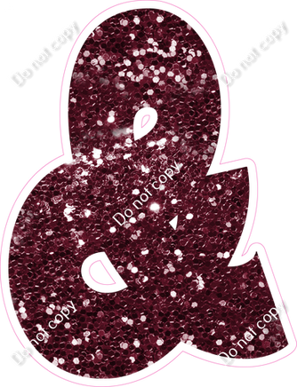 BBT 18" Individuals - Burgundy Sparkle &