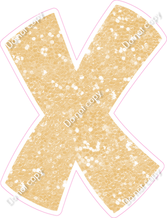 BBT 18" Individuals - Champagne Sparkle X