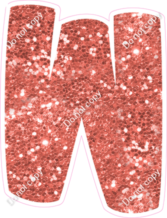 BBT 18" Individuals - Coral Sparkle W