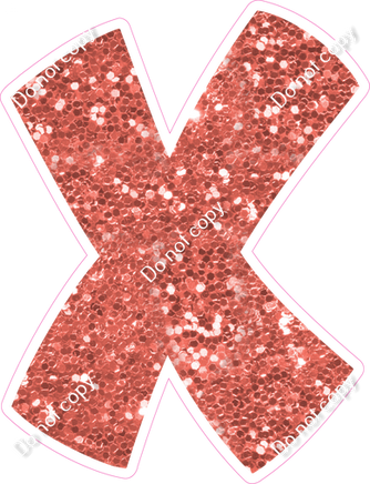 BBT 18" Individuals - Coral Sparkle X