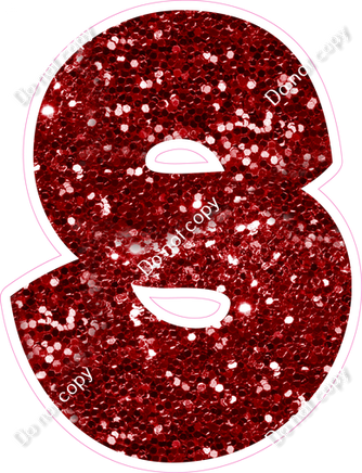 BBT 18" Individuals - Crimson Sparkle S