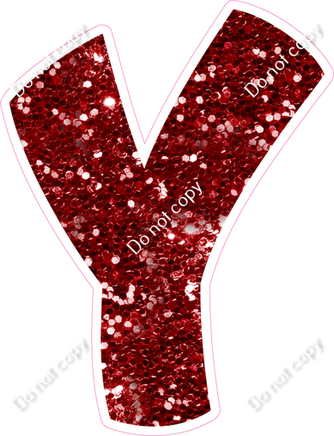 BBT 18" Individuals - Crimson Sparkle Y