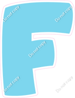 BBT 18" Individuals - Flat Baby Blue F