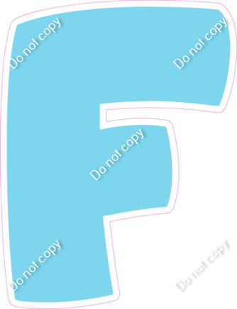 BBT 18" Individuals - Flat Baby Blue F