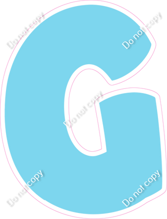 BBT 18" Individuals - Flat Baby Blue G