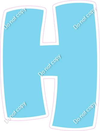 BBT 18" Individuals - Flat Baby Blue H