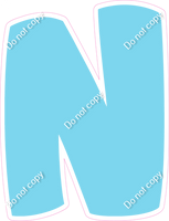 BBT 18" Individuals - Flat Baby Blue N