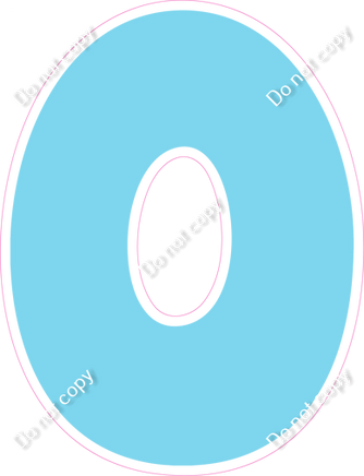 BBT 18" Individuals - Flat Baby Blue O