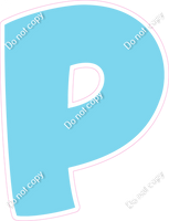 BBT 18" Individuals - Flat Baby Blue P