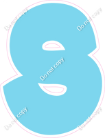 BBT 18" Individuals - Flat Baby Blue S