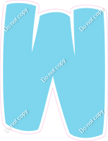 BBT 18" Individuals - Flat Baby Blue W