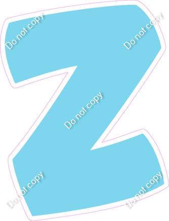 BBT 18" Individuals - Flat Baby Blue Z