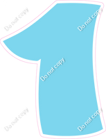 BBT 18" Individuals - Flat Baby Blue 1