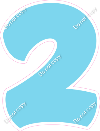 BBT 18" Individuals - Flat Baby Blue 2