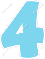 BBT 18" Individuals - Flat Baby Blue 4