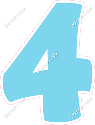 BBT 18" Individuals - Flat Baby Blue 4