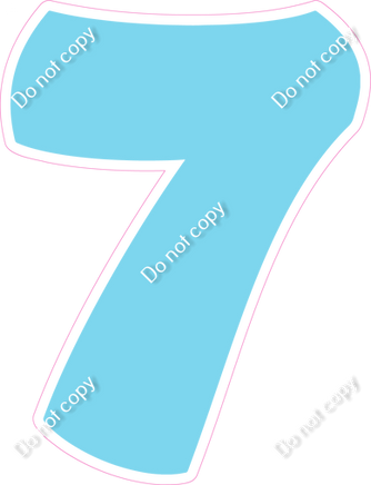 BBT 18" Individuals - Flat Baby Blue 7