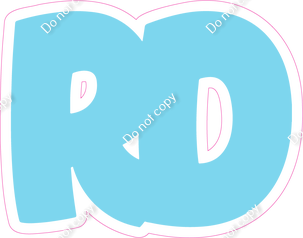 BBT 18" Individuals - Flat Baby Blue RD