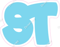 BBT 18" Individuals - Flat Baby Blue ST