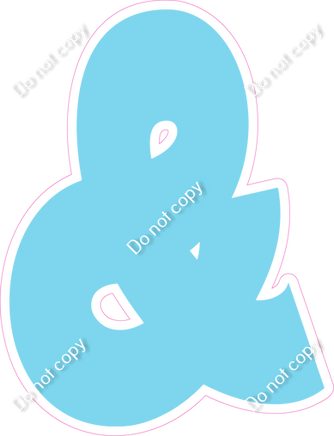 BBT 18" Individuals - Flat Baby Blue &