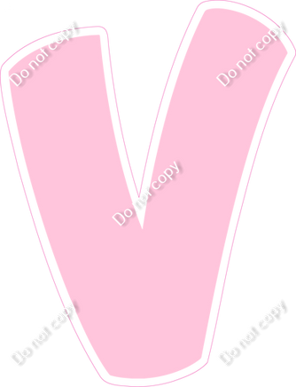 BBT 18" Individuals - Flat Baby Pink V