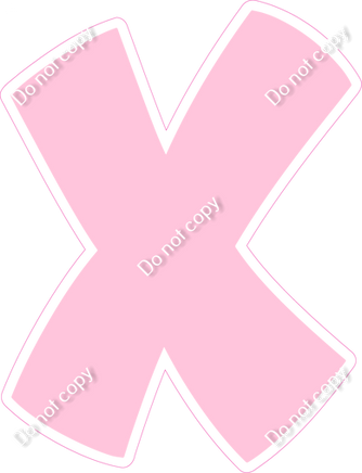 BBT 18" Individuals - Flat Baby Pink X