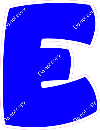 BBT 18" Individuals - Flat Blue E