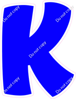 BBT 18" Individuals - Flat Blue K