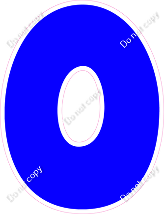 BBT 18" Individuals - Flat Blue O