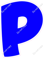 BBT 18" Individuals - Flat Blue P