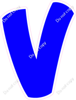 BBT 18" Individuals - Flat Blue V