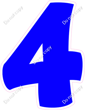 BBT 18" Individuals - Flat Blue 4