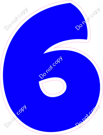 BBT 18" Individuals - Flat Blue 6