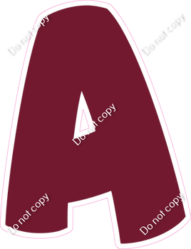 BBT 18" Individuals - Flat Burgundy A