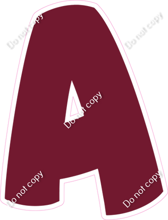 BBT 18" Individuals - Flat Burgundy A