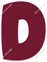 BBT 18" Individuals - Flat Burgundy D